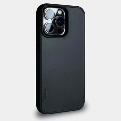 Prémiový kožený Lemory PROTECT na mobil Apple iPhone 13 Pro černý - AKCE
