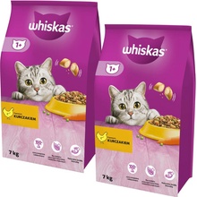 WHISKAS Adult pro dospělé kočky s lahodným kuřecím masem 2 x 7 kg