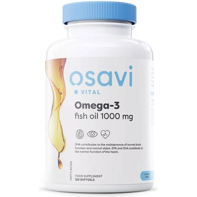 Osavi Omega-3 Fish Oil, 1000 mg, 120 гел капсули, Osavi