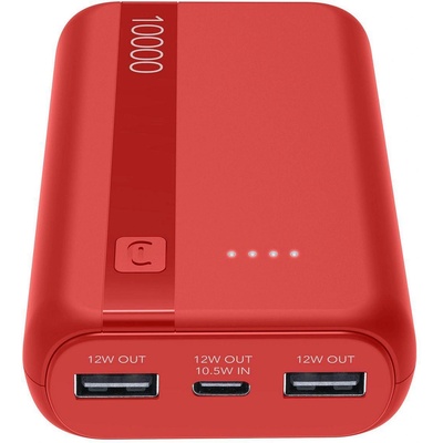 Cellularline Външна батерия ESSENCE ENTRY, 10000 mAh, червена 15036