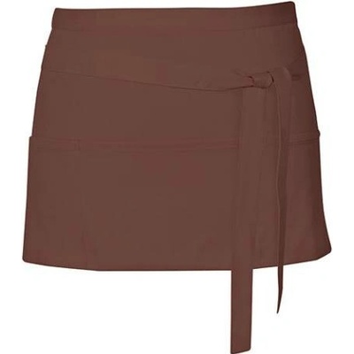 Link Kitchen Wear Koktejlová zástěra X983 Brown Pantone 476 60x30cm