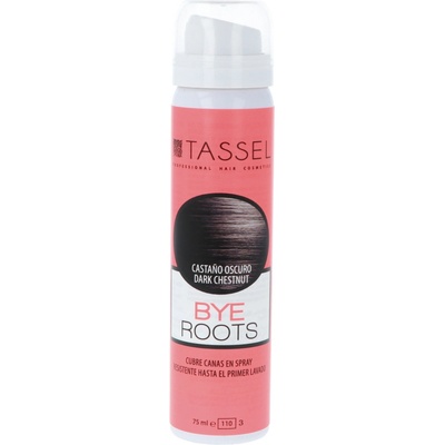 Sprej na zakrytie odrastov Tassel Cosmetics Bye Roots - 75 ml, tmavo gaštanová (07277/67)