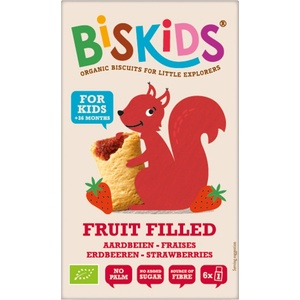 Smileat BISkids меки детски бисквити с ягодово пюре, 120 г