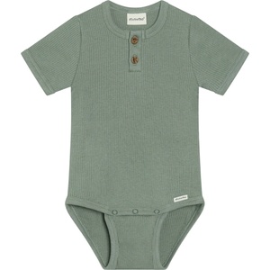 Minymo Детско ежедневно термо бельо Minymo Kid's Body S/S Rib Body - Lily Pad - размер 74 (EU) (714-1855-0113)