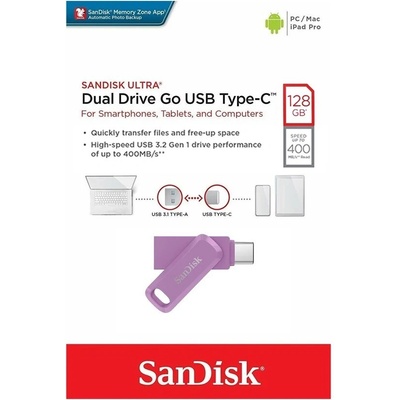 SanDisk Ultra Dual Drive Go 128GB SDDDC3-128G-G46L