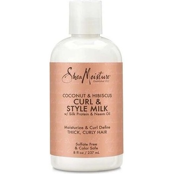 Shea Moisture Coconut & Hibiscus Curl & Style Milk Stylingový krém 237 ml