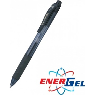 Pentel Автоматичен ролер Pentel Energel BL107, черен цвят на писане, дебелина на линията 0.7 mm, гел, черен, цената е за 1бр. (продава се в опаковка от 12бр. ) (OK26785)