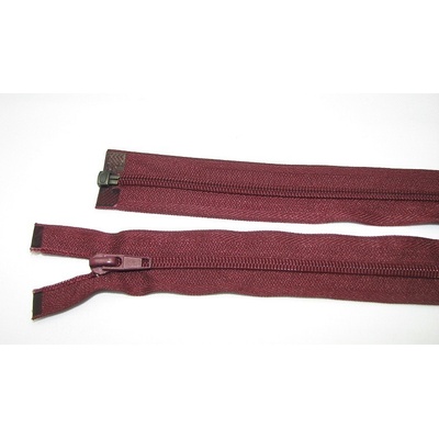 Zips špirála deliteľný 5mm - dĺžka 80cm,svetlo bordová