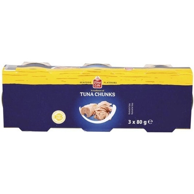 Fine Life Tuniak kúsky v slnečnicovom oleji 3 x 80 g
