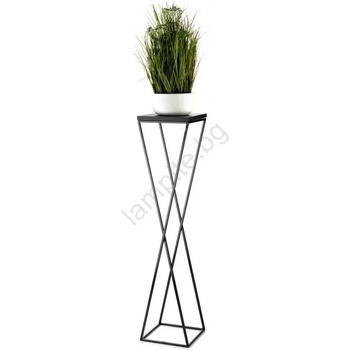 Image 1 of HowHomely Стойка за цветя LOFT 100x24 см черен (DD0425)