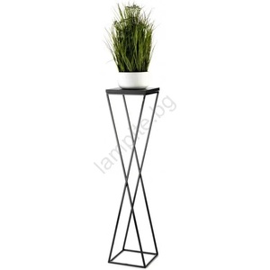 HowHomely Стойка за цветя LOFT 100x24 см черен (DD0425)