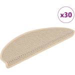 vidaXL Самозалепващи стелки за стълби вид сизал 30бр 65x21x4 см (3365881)