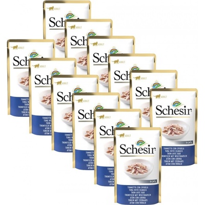 Schesir Cat Adult tuňák a mořský vlk 12 x 85 g
