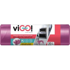 viGO! Торби за отпадъци viGО! - Standard, с аромат, 35 l, 26 броя, асортимент (2218010)