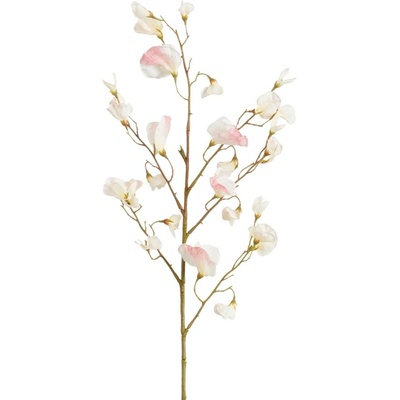 Mica Decorations Umelá kvetina - vetvička záhradného hrachu, svetlo ružová, 74cm
