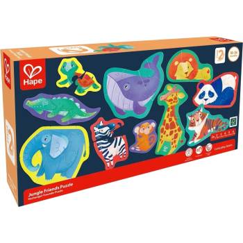 Hape Образователен пъзел Hape International - Приятели от джунглата (H1647)