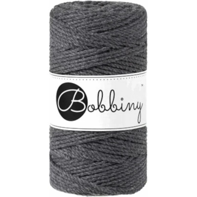 Bobbiny 3PLY Macramé Rope 3 mm 100 m Charcoal юта (TS-E012)