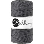Bobbiny 3PLY Macramé Rope 3 mm 100 m Charcoal юта (TS-E012)