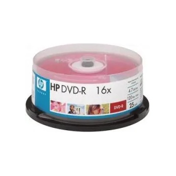 HP DVD-R 4.7Gb 16X - шпиндел 25бр.
