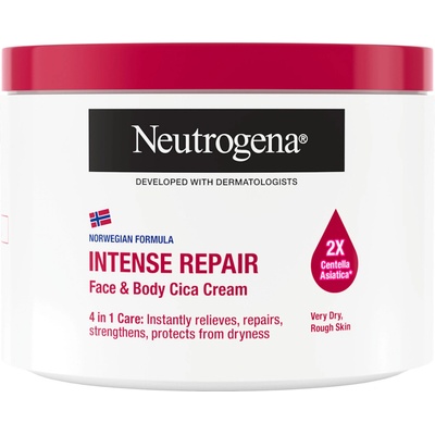Neutrogena tělové mléko na obličej a tělo Intense Repair 400 ml