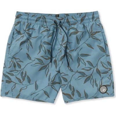 Volcom Lido Print Trunk 17 Stone Blue
