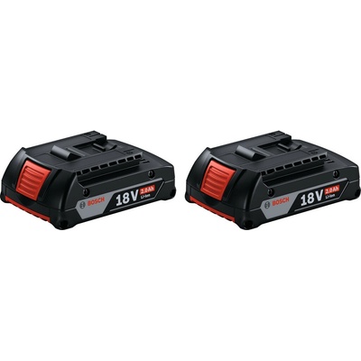 Bosch 2x GBA 18 V, 2,0 Ah M-B 0.619.BN0.A07