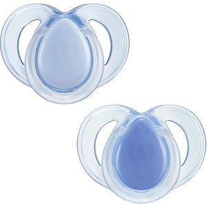 Tommee Tippee Ортодонтични залъгалки Tommee Tippee - Night Time, 18-36 м, 2 броя, сини (43340099) - ozone