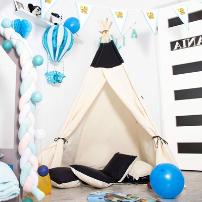SPRINGOS Teepee Černý Wigwam