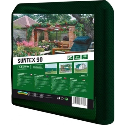 Nohel Garden Stínovka PE SUNTEX 90 % s oky 1,5 x 10 m zelená