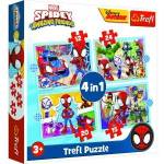 Trefl Puzzle - 4in1 (12, 15, 20, 24) - Ekipa Spidaya 34611