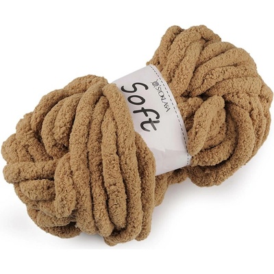 Stoklasa Pletací příze žinylková Soft 250 g Balení: 1 ks, Varianta: 19 béžová písková 19 béžová písková