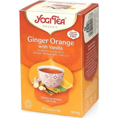 Yogi Tea Bio Zázvor Pomeranč s vanilkou 17 x 1,8 g