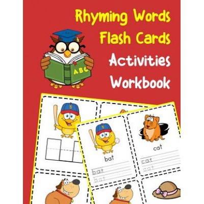 Rhyming Words Flash Cards Activities Workbook: 200 CVC vowels and consonants with pictures