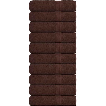 vidaXL Кърпи за баня 10 бр кафяви 70x140 см 360 gsm 100% памук (136763)
