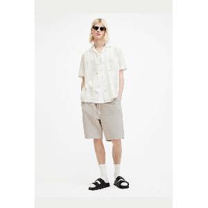 AllSaints Къс панталон с лен HANBURY (MF081Y)