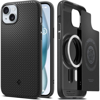 Spigen Тънък кейс с MagSafe за iPhone 15 от Spigen Mag Armor - Черен (8809896751360)