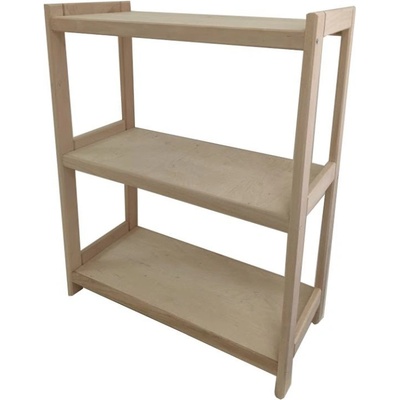 Tonap Gaboni regál 3 police bukový 93 x 70 x 33 cm TP89564