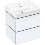 Hansgrohe Xilesa E - Шкаф за мивка, 58x73x48 см, 2 чекмеджета, матово бяло 54396700 (54396700)
