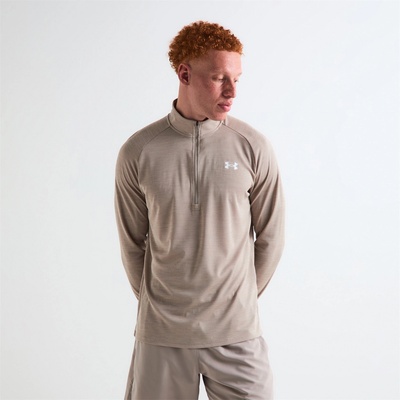 Under Armour Tech ½ Zip Long Sleeve Mens - Timberwolf