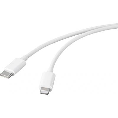 Basetech BT-2347613 USB 2.0 USB-C ® zástrčka Apple Lightning konektor 1m bílý