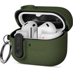 Tech-Protect Твърд калъф с карабинер за слушалки Samsung Galaxy Buds 3 / 3 FE / 3 Pro от Tech-Protect Slim Hook - Olive Green (5906302352760)