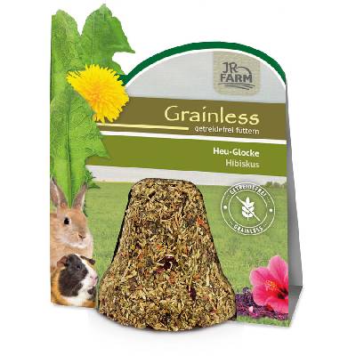 Grainless hay bell hibiscus - беззърнена камбана със сено и хибискус 125 гр. - 8.70 лв. JR Farm Grainless hay bell hibiscus - без зърнена камбана със сено и хибискус 125 гр