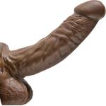Pipedream Мъжки пенис колан за Страп-он "veined muscle brown" 23 см