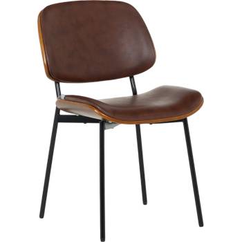 Посетителски стол Carmen 1180 - орех-искрящо кафяв (3520991)