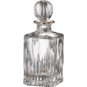 Bohemia Crystal ručně broušená karafa na whisky Prisma Line Gold 800 ml