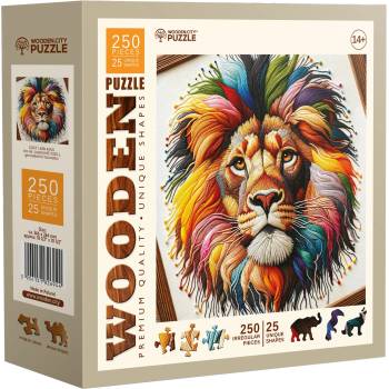 Wooden City Дървен пъзел Wooden City, 250 части - Лъв (HE 0315-L)