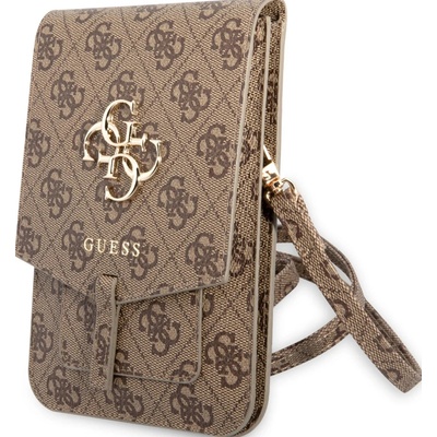 Pouzdro Guess PU 4G Metal Logo Phone Bag, hnědá