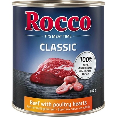 Rocco Classic hovězí s drůbežím srdcem 800 g