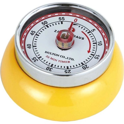 Kuchyňská magnetická minutka Speed Retro žlutá - Zassenhaus