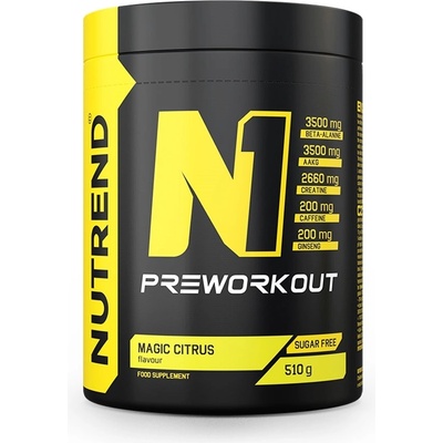 Pre-workout zmes Nutrend N1 510 g magic citrus